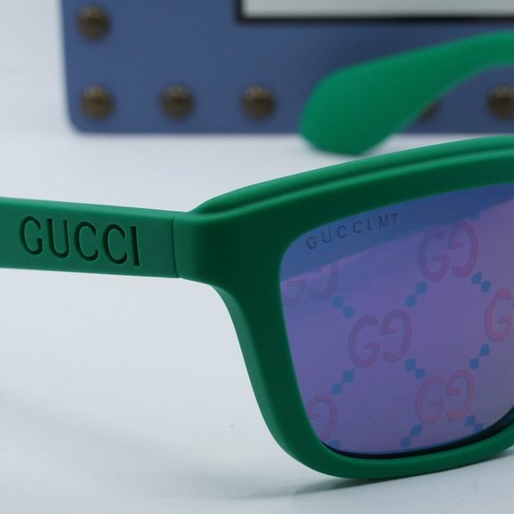 FINAL PRICE NEW GUCCI GG1571S 004 GREEN BLUE SUNGLASSES - Picture 7 of 10